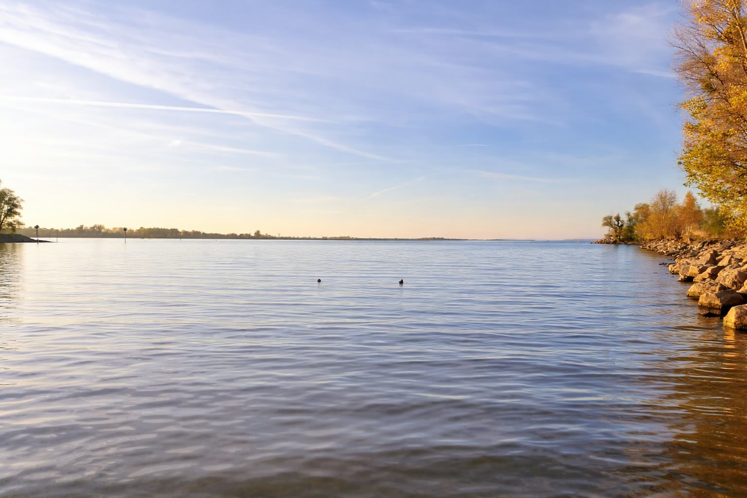Herbstabend am Bodensee